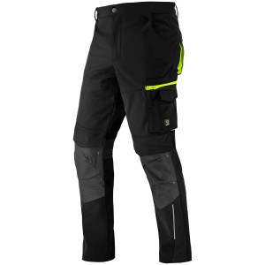 Spodnie robocze do pasa softshell POWERFLEX BLACK czarne Procera