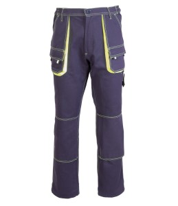 ASSP Spodnie robocze do pasa BRIXTON SPARK granatowy/żółty Polstar