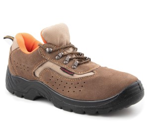 WYPRZEDAŻ BMPB Półbuty robocze MAX-POPULAR ZAMSZ BRĄZ S1P SRC Polstar