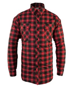 OI15 Koszula ocieplana BONO Polstar czerwona w kratę