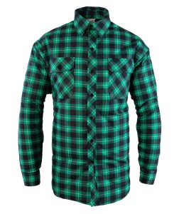 OI15 Koszula ocieplana BONO Polstar zielona w kratę