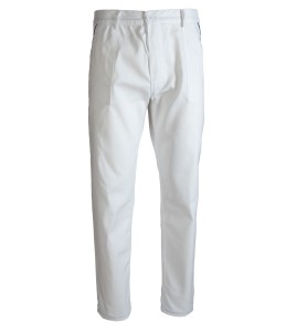AMSP Spodnie robocze do pasa MAX-POPULAR białe Polstar