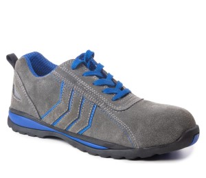 WYPRZEDAŻ BMFP Półbuty robocze FUSION S1P SRA stal/niebieski MAX-POPULAR Polstar