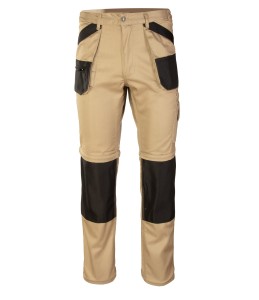 Spodnie robocze do pasa BRIXTON PRACTICAL APSP Polstar beżowe odpinane nogawki